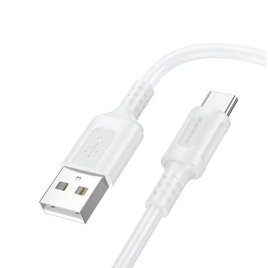 Câble de données et de chargement USB-A vers USB-C, 3.0A 1m, blanc