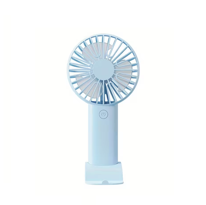 Mini Ventilateur avec Support Téléphone Portable Compact et Portable bleu cial