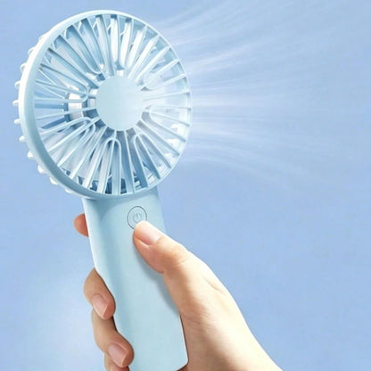 Mini Ventilateur avec Support Téléphone Portable Compact et Portable bleu cial