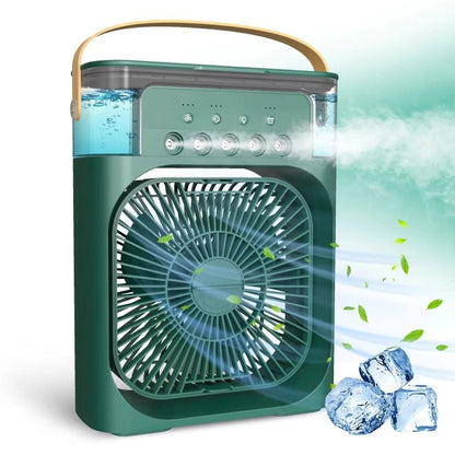 Ventilateur Refroidisseur Portable USB-C avec Brumisation, Eau & Glace  3 Vitesses