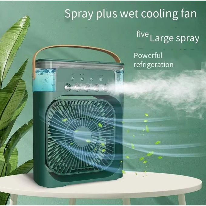 Ventilateur Refroidisseur Portable USB-C avec Brumisation, Eau & Glace  3 Vitesses