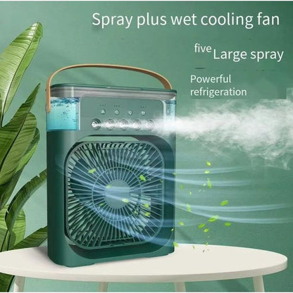 Ventilateur Refroidisseur Portable USB-C avec Brumisation, Eau & Glace  3 Vitesses