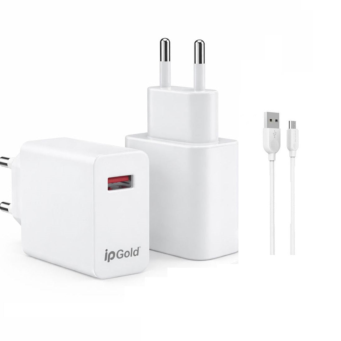 Chargeur Rapide 18W USB avec Câble Micro USB–Technologie Quick Charge 3.0