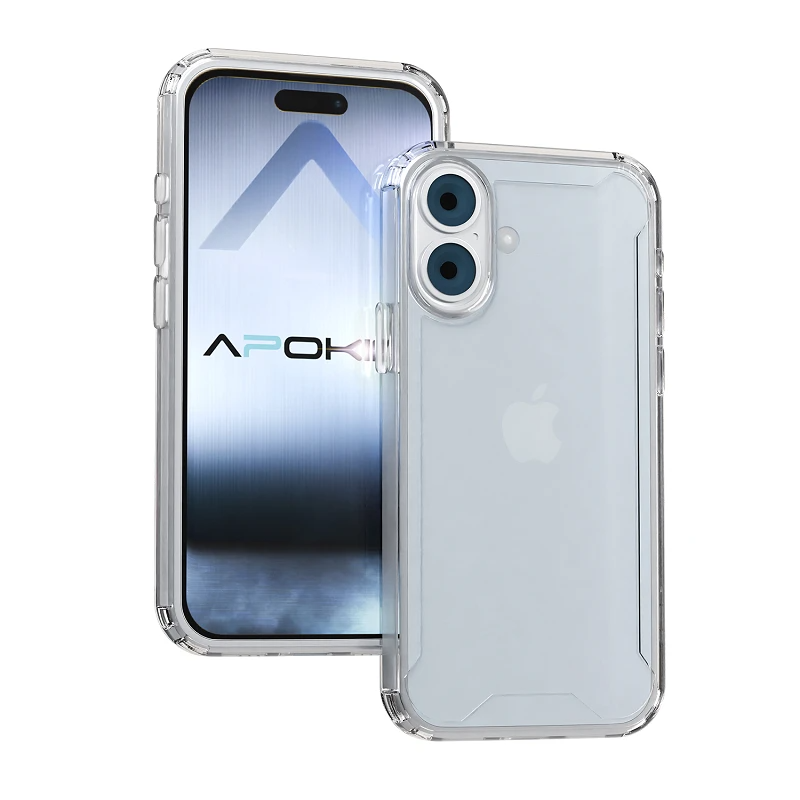 Coque premium avec coins renforcés pour Apple iPhone 16 Pro Max/16 Pro/16/16 Plus transparente