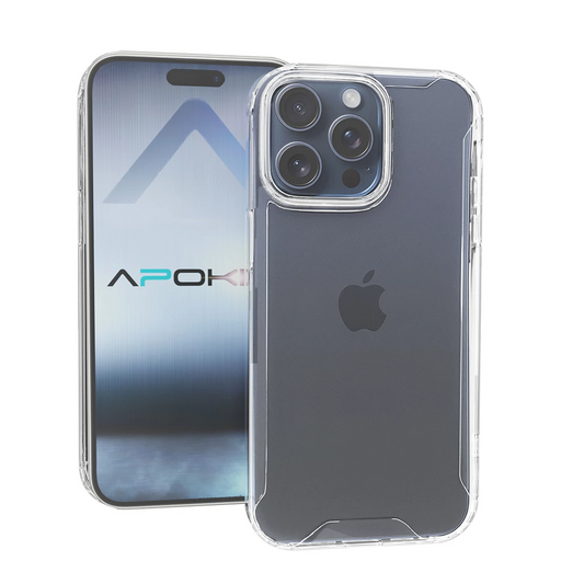 Coque premium avec coins renforcés pour Apple iPhone 16 Pro Max/16 Pro/16/16 Plus transparente