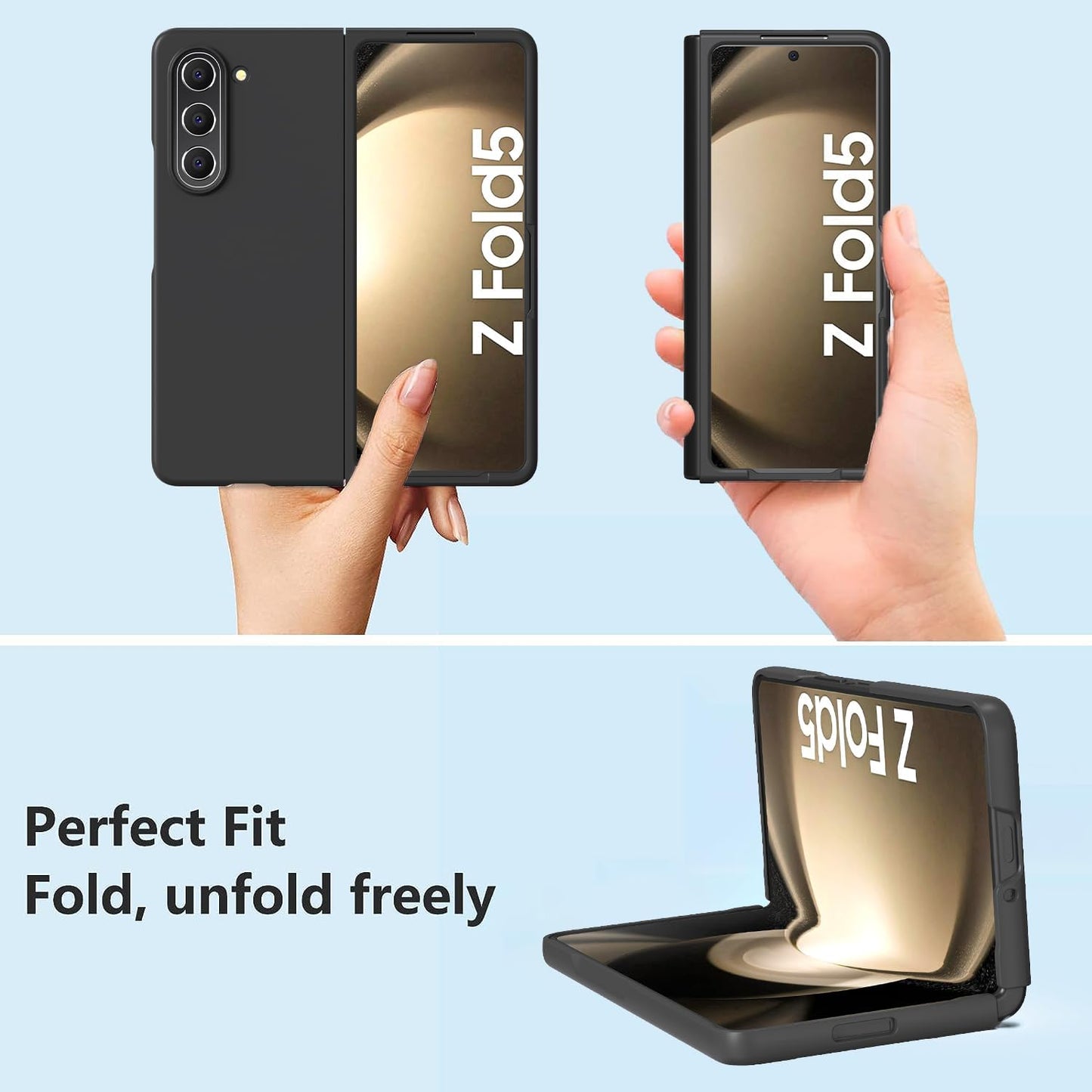 Coque pour Samsung Galaxy Z Fold 5,Coque étui Housse Rigide Case