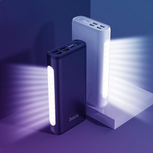 Powerbank Snowflake 30000mAh with table lamp