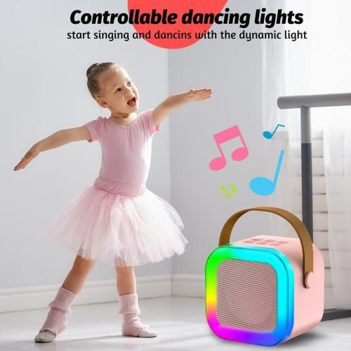 Mini haut-parleur Bluetooth avec microphones sans fil,Avec technologie de conversion vocale,Pour les enfants