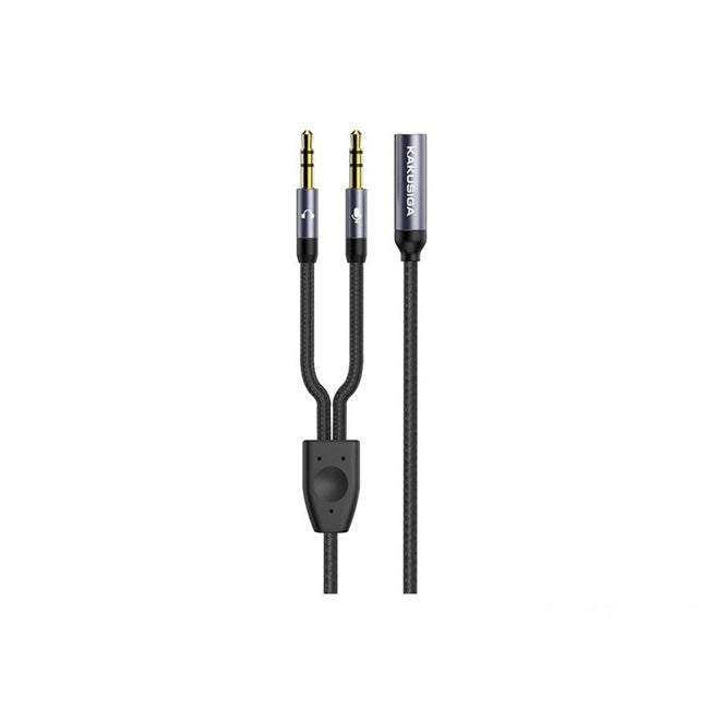 Câble Adaptateur Audio 2 en 1 Jack 3,5 mm vers Casque + Microphone