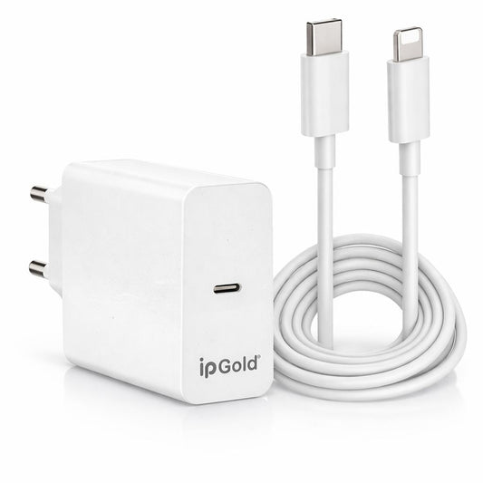 Chargeur Rapide 30W GaN USB-C PD avec Câble USB-C vers Lightning