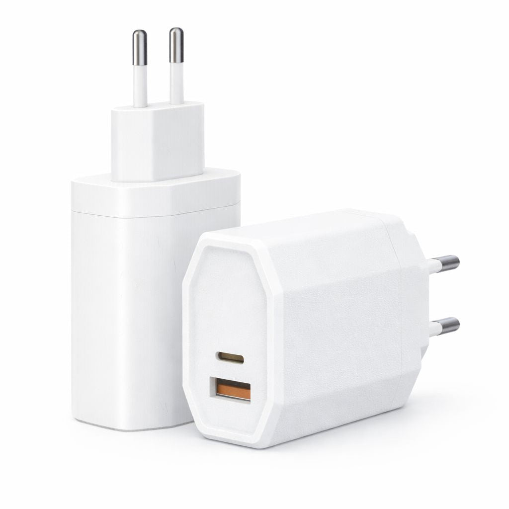 Chargeur Rapide 65W GaN Double Port (USB-C + USB-A) avec Câble Type-C vers Type-C–PD & QC 3.0