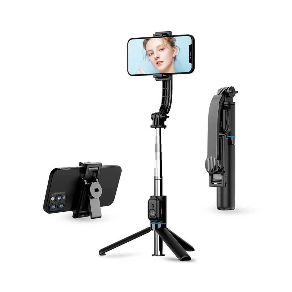 selfie stick trépied avec Bluetooth. Design 2-en-1