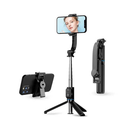 selfie stick trépied avec Bluetooth. Design 2-en-1
