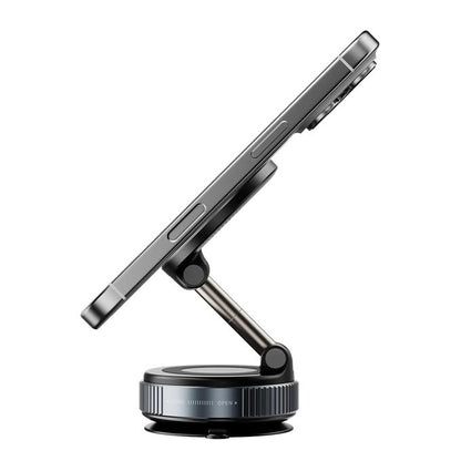 Support Téléphone Magnétique à Ventouse,Rotation 360° et Fixation Ultra Stable pour Voiture et Bureau