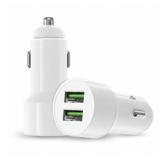 Chargeur Voiture Double Port USB  Charge Rapide 20W  3.1A Compatible 12V/24V