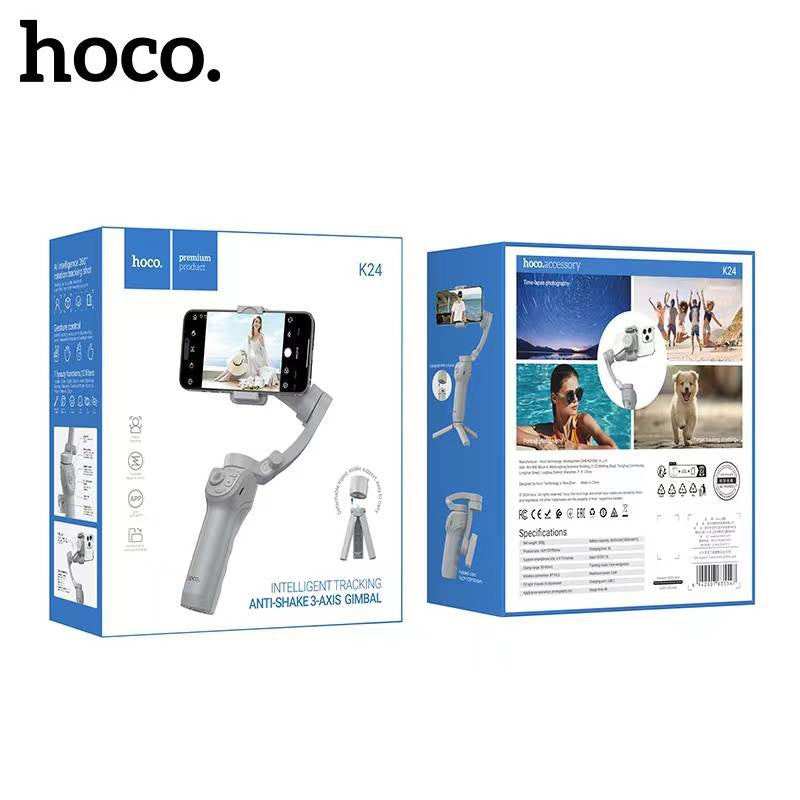 hoco K24 Stabilisateur,Intelligent Tracking Anti-Shake 3-Axis Gimbal