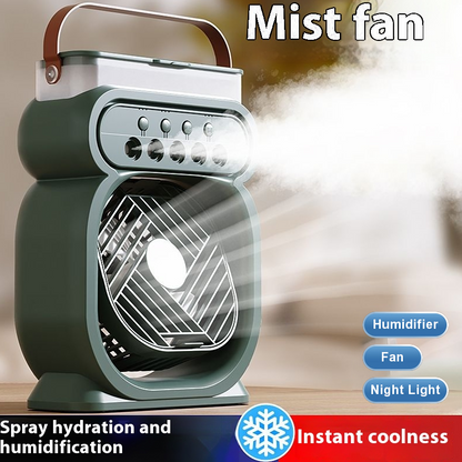 Mini Climatiseur Portable,Éclairage LED Multicolore et Réservoir pour Refroidissement à Eau/Glace