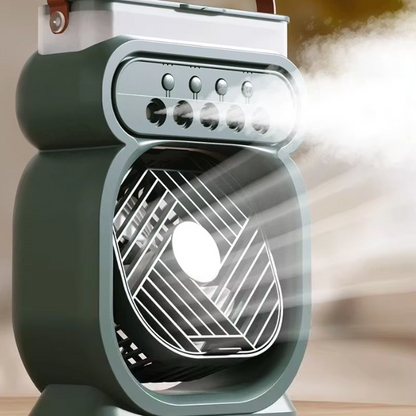 Mini Climatiseur Portable,Éclairage LED Multicolore et Réservoir pour Refroidissement à Eau/Glace