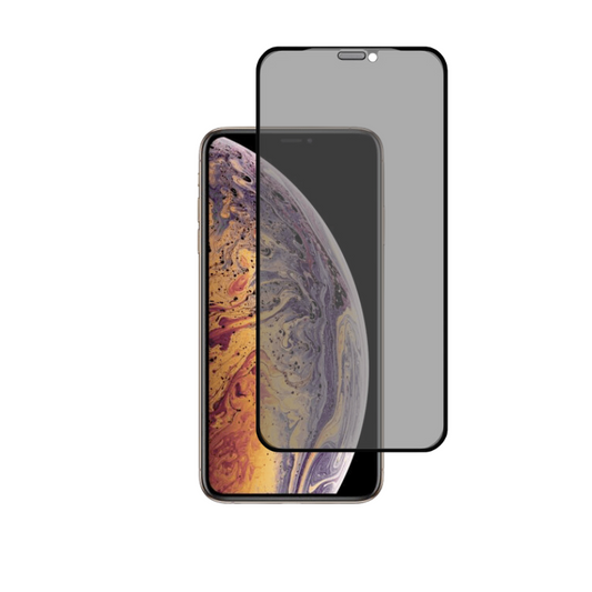 Protection d'Écran en Verre Trempé de Confidentialité pour iPhone XR/X/XS/XS Max - Anti-Reflet, Résistant aux Rayures et Chocs, Installation Simple