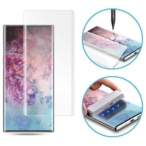 protection d'écran en verre trempé UV Liquid Curved Full Glue pour Samsung Galaxy S10 Plus, S10 Lite, S10