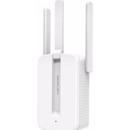 Répéteur WiFi 300 Mbps, 3 antennes externes avec Technologie indicateur de Signal Intelligent,Configuration Facile