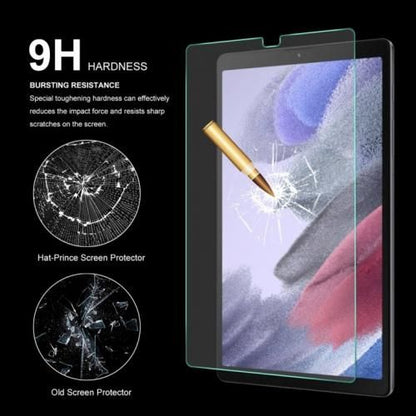 Protecteur d'écran pour Samsung Galaxy Tab A7 Lite 8.7, 2021 SM-T220/T225 en verre trempé 0.33mm 9H Surface Hardness 2.5D