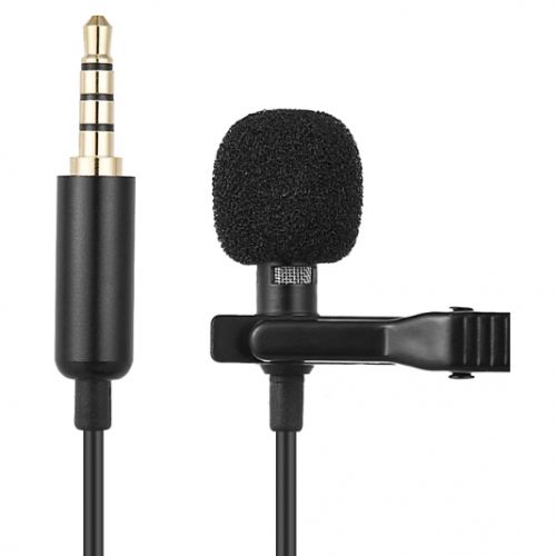 Microphone Lavalier pour port audio AUX 3,5 mm - longueur 1,5 m