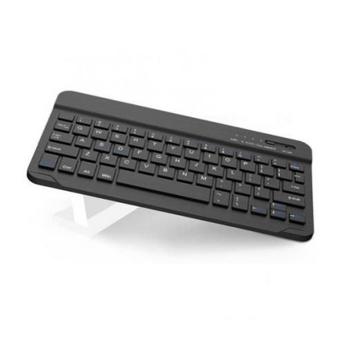 Clavier Bluetooth intelligent sans fil (8") Compatible avec tous les appareils compatibles Bluetooth noir