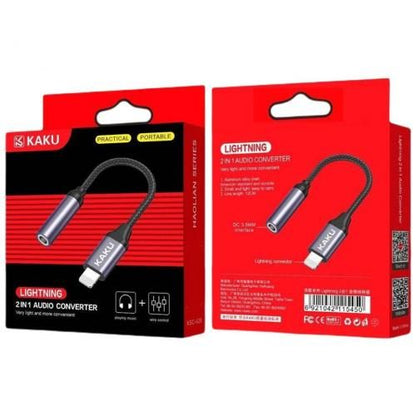 Adaptateur casque iPhone Lightning vers mini jack 3,5mm Convertisseur audio court noir