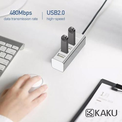 Câble adaptateur Hub pratique avec prise USB 2.0 et 4 connecteurs USB