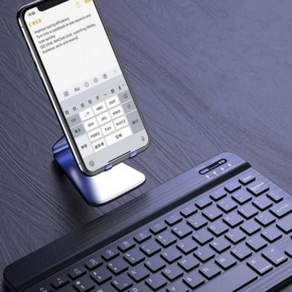 Clavier Bluetooth intelligent sans fil (10") Compatible avec tous les appareils compatibles Bluetooth noir