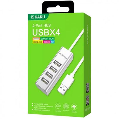 Câble adaptateur Hub pratique avec prise USB 2.0 et 4 connecteurs USB