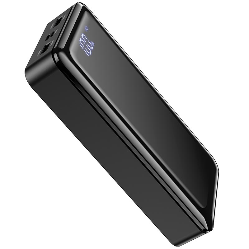 Power bank 30000mAh, USB-C,Micro-USB input and dual USB 2A output, LED digital display