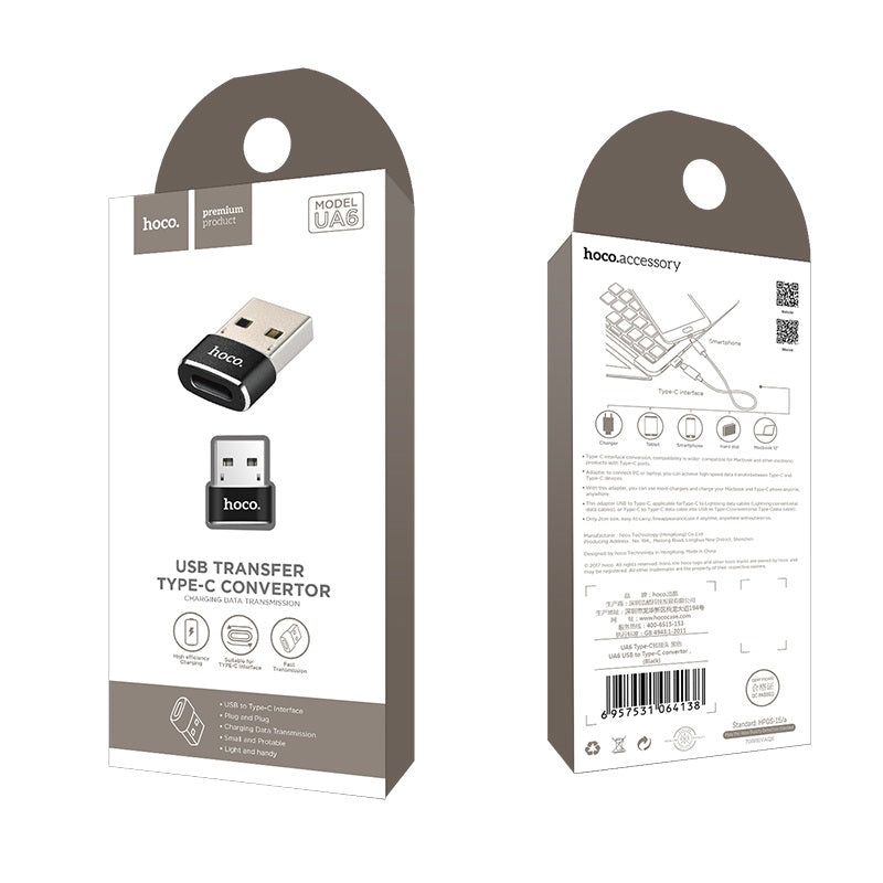 Adaptateur USB-A vers convertisseur de transfert de données Type-C<br>